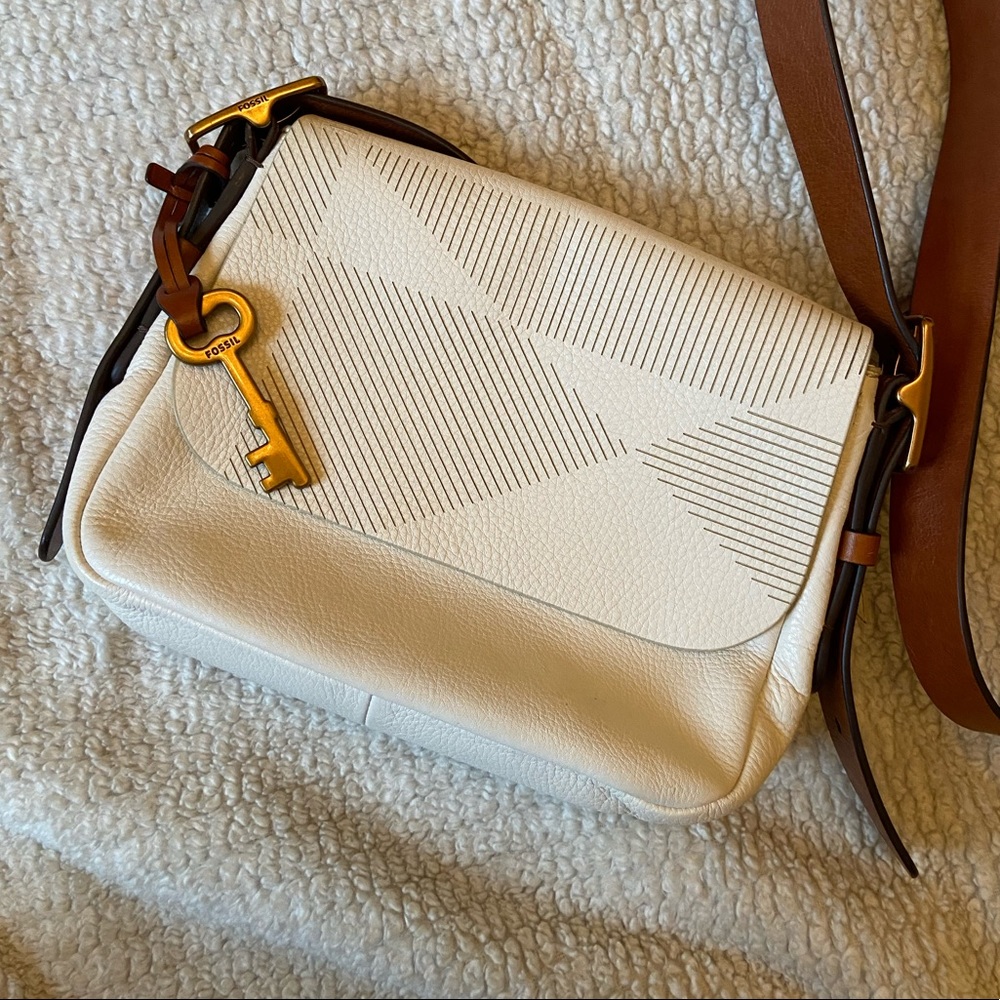 Fossil Leather Crossbody Bag